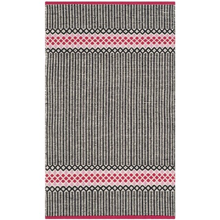 Safavieh Montauk Rectangle Hand Woven Rug Light Pink & Multi Color- 2 ft.-3 in. x 3 ft.-9 in. MTK820P-2339